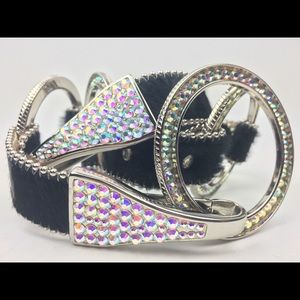 Authentic B. B. Simon Stud Fashion Belt Medium 35”